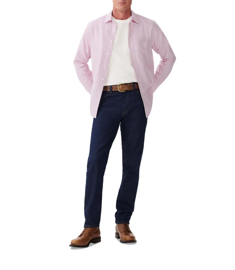 RM Williams Regular Shirt Red White-2